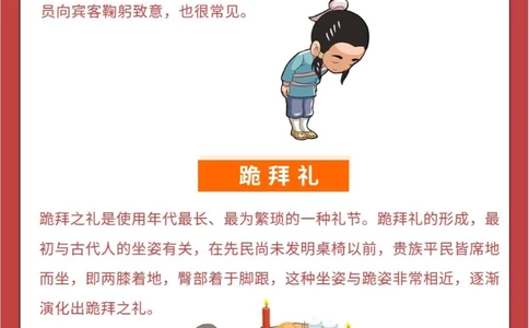 传统文化丨中国古代行礼方式_中小学精品资料(高清可打印)_古文化大全集628份高清资料整理版