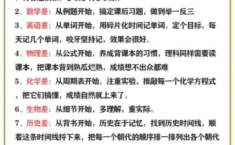 初中各科成绩差从何学起？班主任总结经验！_中小学精品资料(高清可打印)_初中大全集高清资料整理版