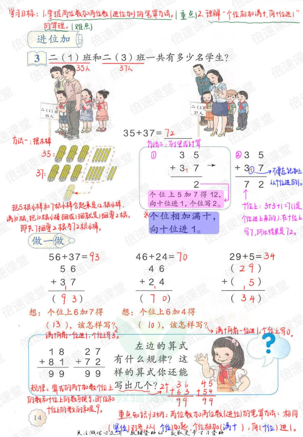 二年级上册数学人教版课堂笔记_小学初中学霸笔记类资料汇总6.33GB_小学同步课堂笔记2.76GB_1~6年级上册数学人教版课堂笔记
