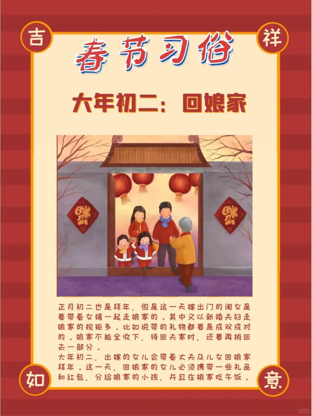 传统文化春节年俗知多少？上篇涨知识_中小学精品资料(高清可打印)_古文化大全集628份高清资料整理版