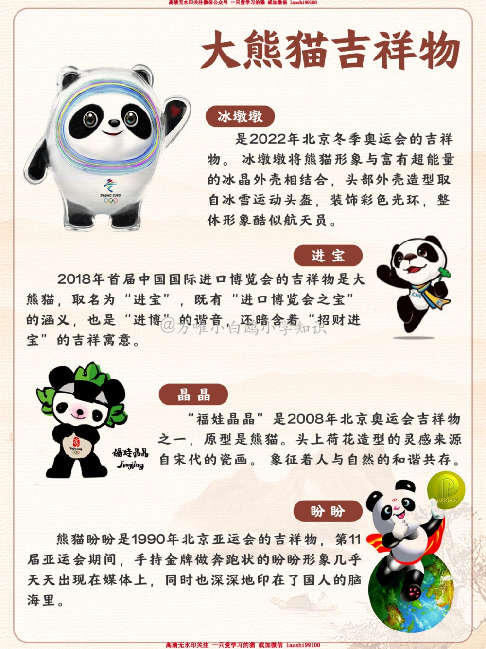 百科图鉴大熊猫居然有六根手指_2025抖音最火小学全科全年级资料大全集超完整版_小学常识VIP资源禁止外传