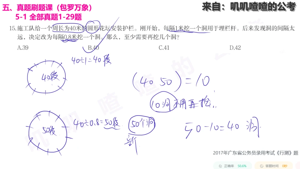 20241225专题：植树问题-刷题课手写字迹_各省考资料汇总_2、2026年公考名师课程_0142026年叽叽喳喳数量精讲快解50套题_叽叽喳喳：数量合并版用这个适用于打印和平板_植树