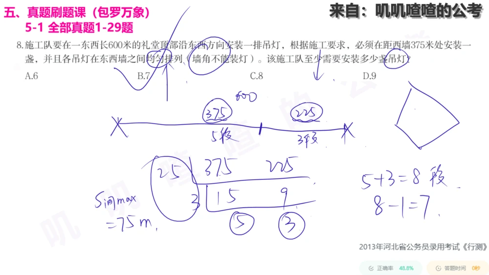 20241225专题：植树问题-刷题课手写字迹_各省考资料汇总_2、2026年公考名师课程_0142026年叽叽喳喳数量精讲快解50套题_叽叽喳喳：数量合并版用这个适用于打印和平板_植树