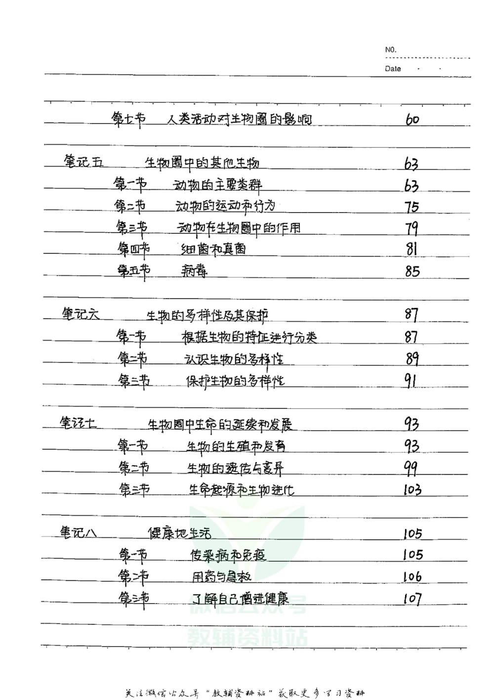 初中状元笔记生物_小学初中学霸笔记类资料汇总6.33GB_初中全科状元笔记900.07MB
