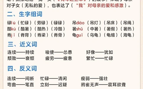 五年级语文第六单元知识汇总_2025抖音最火小学全科全年级资料大全集超完整版_小学语文VIP资源禁止外传