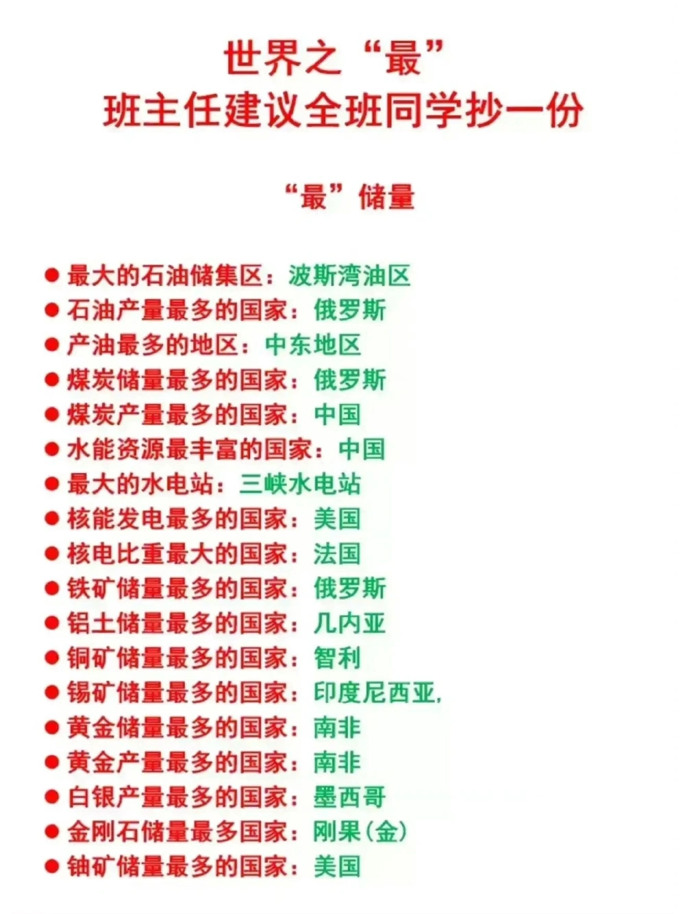 世界之最_中小学精品资料(高清可打印)_百科知识大全集312份高清资料整理版