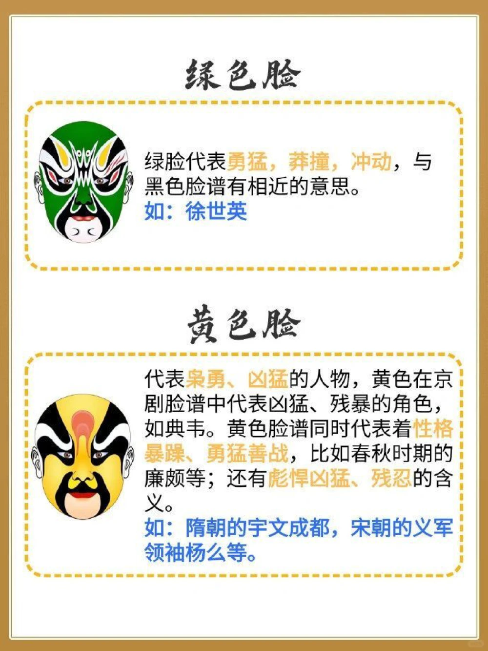 传统文化京剧脸谱颜色的含义​​​_中小学精品资料(高清可打印)_古文化大全集628份高清资料整理版