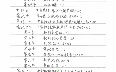 中考学霸笔记物理_小学初中学霸笔记类资料汇总6.33GB_中考学霸笔记411.75MB