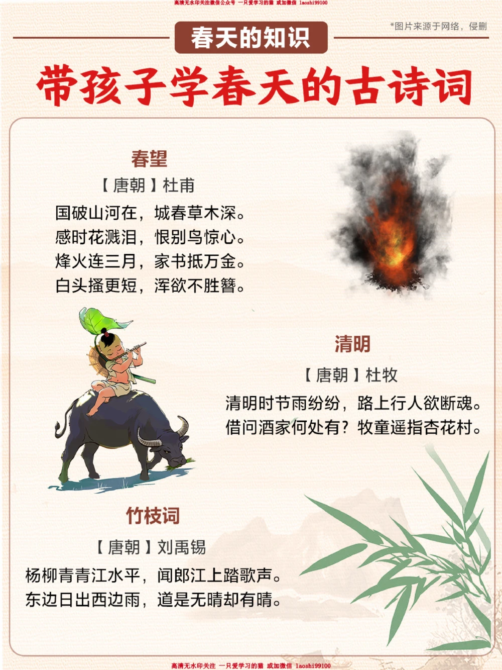 春天到了-教孩子几首关于春天的古诗！_2025抖音最火小学全科全年级资料大全集超完整版_小学语文VIP资源禁止外传