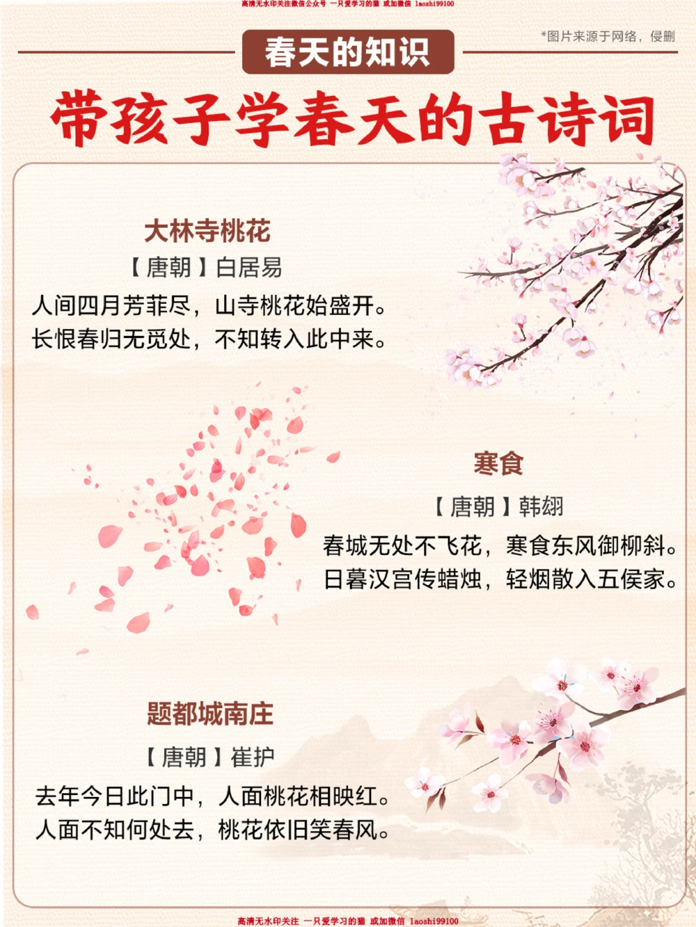 春天到了-教孩子几首关于春天的古诗！_2025抖音最火小学全科全年级资料大全集超完整版_小学语文VIP资源禁止外传