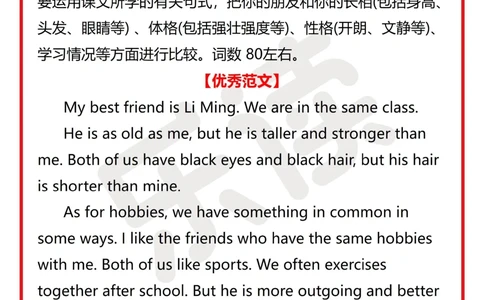 拿来就用10篇初中必背英语作文收藏_中小学精品资料(高清可打印)_初中大全集高清资料整理版