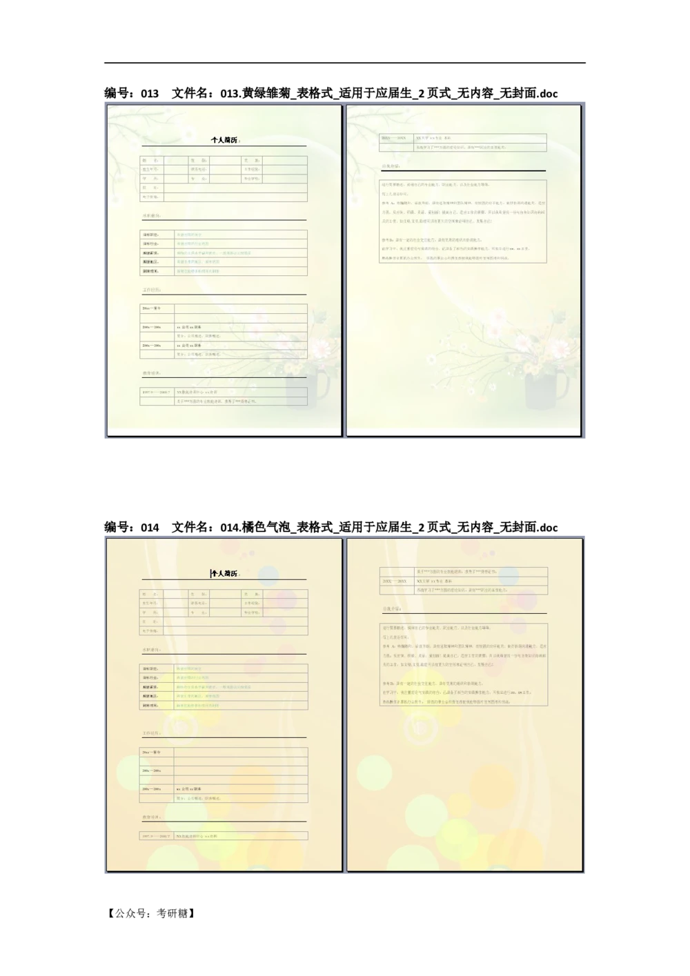 01先看-简历目录_26考研复试_10考研复试资料25_考研经典面试系列（复试技巧调剂指导口语指导自我介绍导师模板）_01.复试联系导师及简历模板