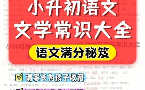 干货-小升初语文文学常识大全_2025抖音最火小学全科全年级资料大全集超完整版_小学语文VIP资源禁止外传