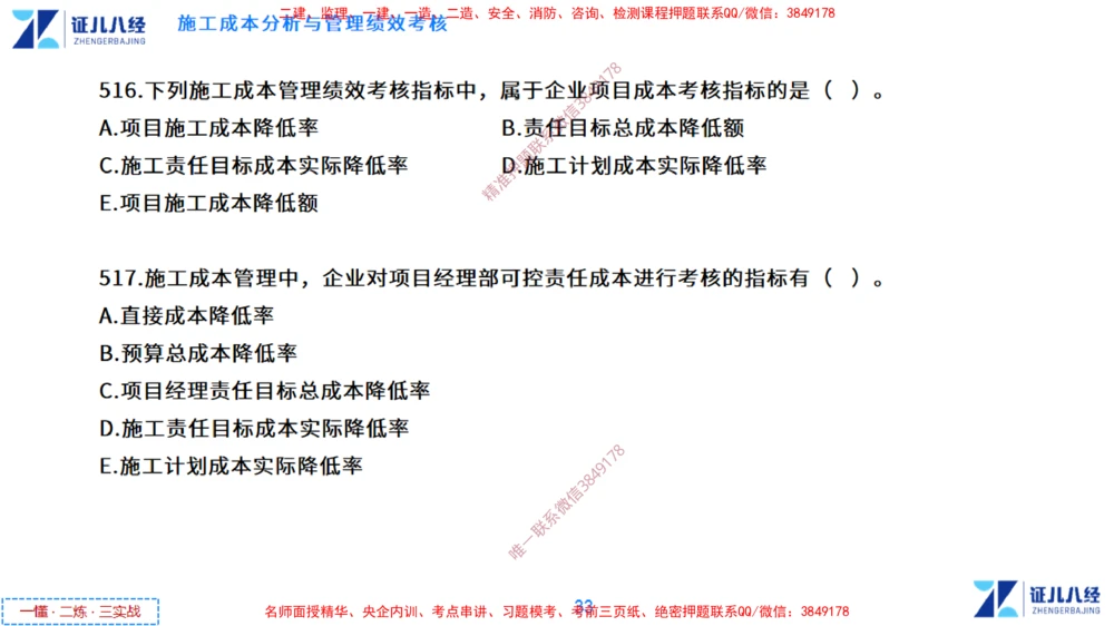 (13)--一建管理点题映射7-无答案版-讲义_2026年一级建造师_2026年一建管理_2025年一建管理SVIP_03-习题精析✿实战特训✿模考通关_54-管理《点题映射班》杨建国ZBJ