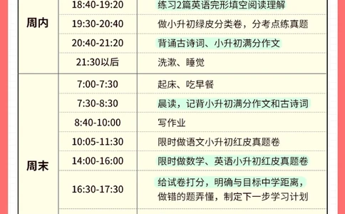 备战小升初！五六年级学习计划表！_2025抖音最火小学全科全年级资料大全集超完整版_学习方法VIP资源禁止外传