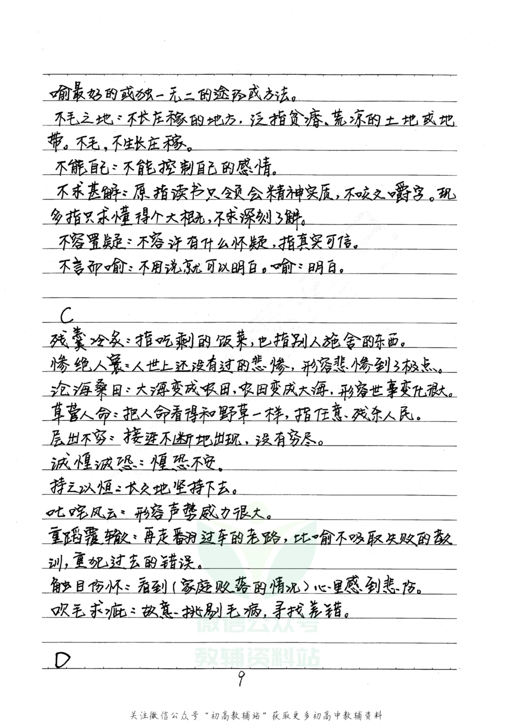中考学霸笔记语文_小学初中学霸笔记类资料汇总6.33GB_中考学霸笔记411.75MB