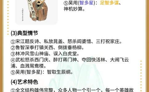 初中语文必考四大名著知识梳理_中小学精品资料(高清可打印)_初中大全集高清资料整理版