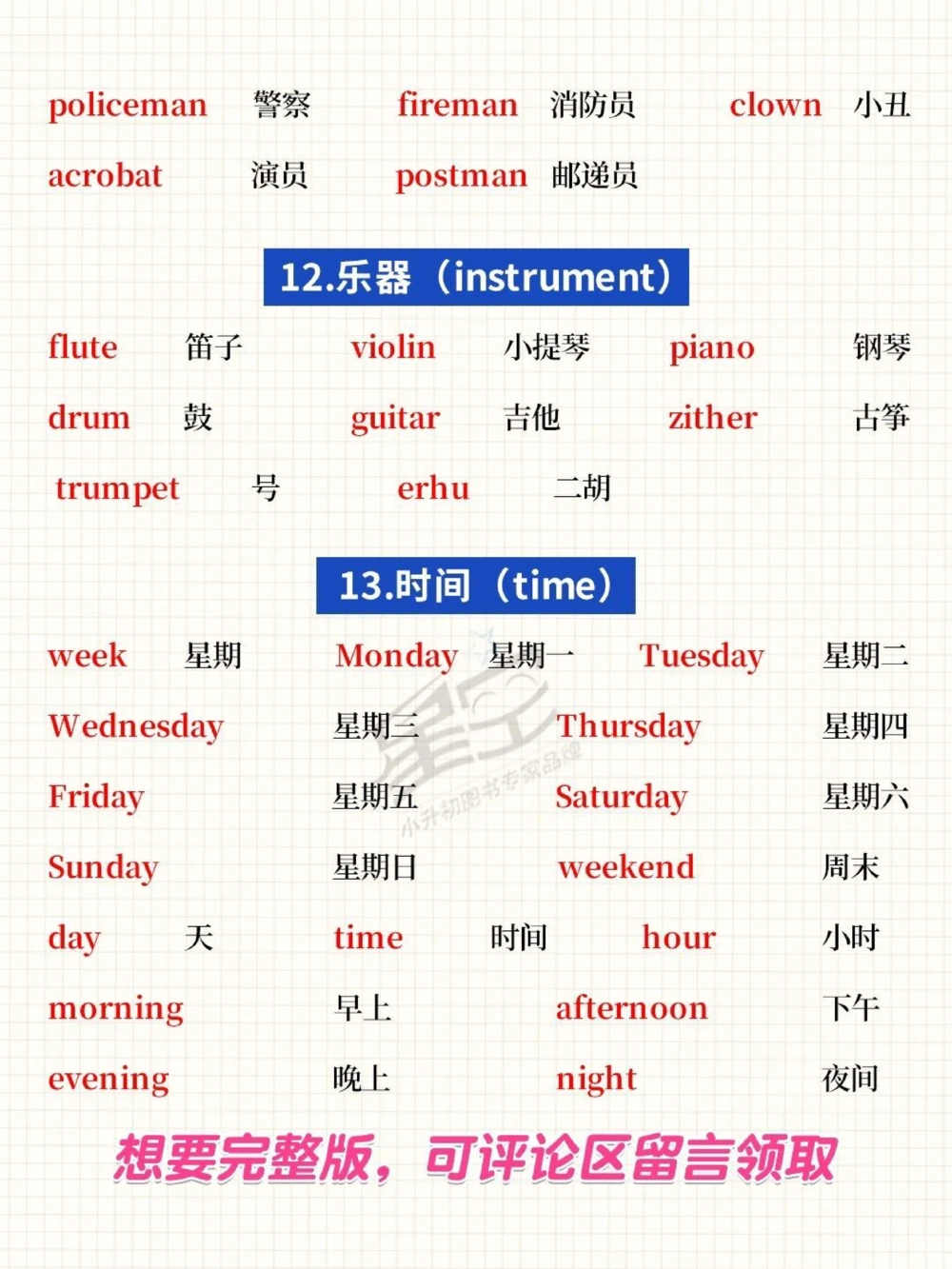 干货小升初英语必背词汇表_中小学精品资料(高清可打印)_初中大全集高清资料整理版