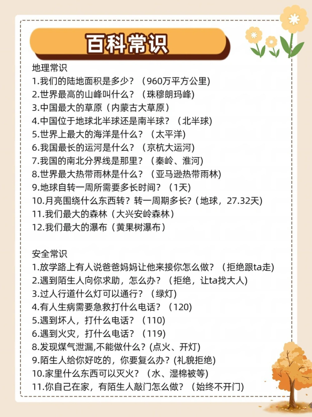 百科常识，值得学习哦！_中小学精品资料(高清可打印)_百科知识大全集312份高清资料整理版