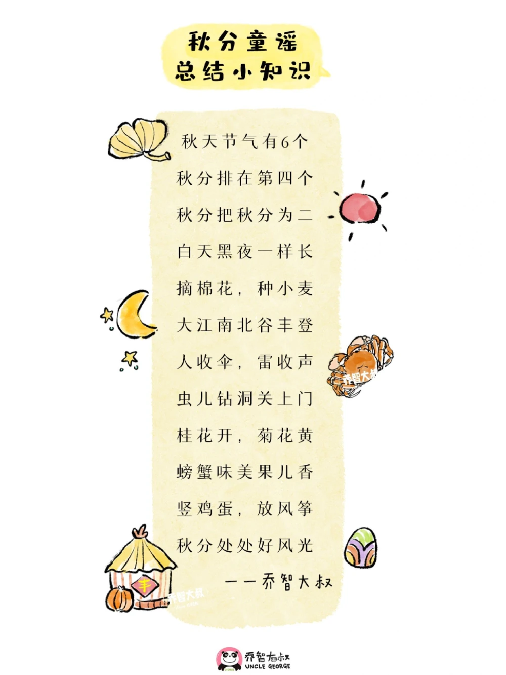 带孩子了解24节气&mdash;秋分_中小学精品资料(高清可打印)_常识知识大全集140份高清资料整理版