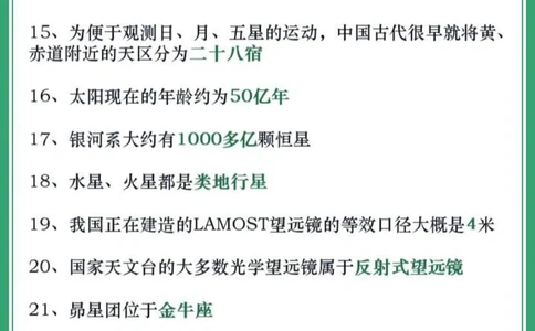 百科大全│100个天文小知识，为孩子收藏！_中小学精品资料(高清可打印)_百科知识大全集312份高清资料整理版