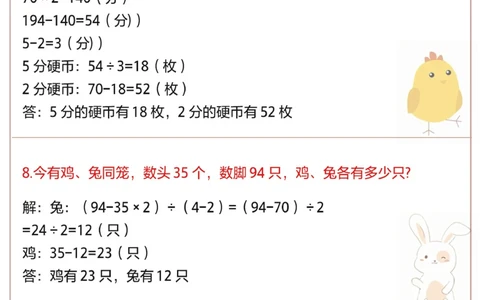 小学鸡兔同笼常考易错题_2025抖音最火小学全科全年级资料大全集超完整版_小学数学VIP资源禁止外传