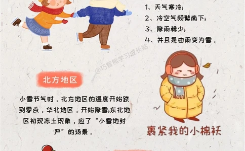 传统文化二十四节气之小雪，知识科普_中小学精品资料(高清可打印)_古文化大全集628份高清资料整理版