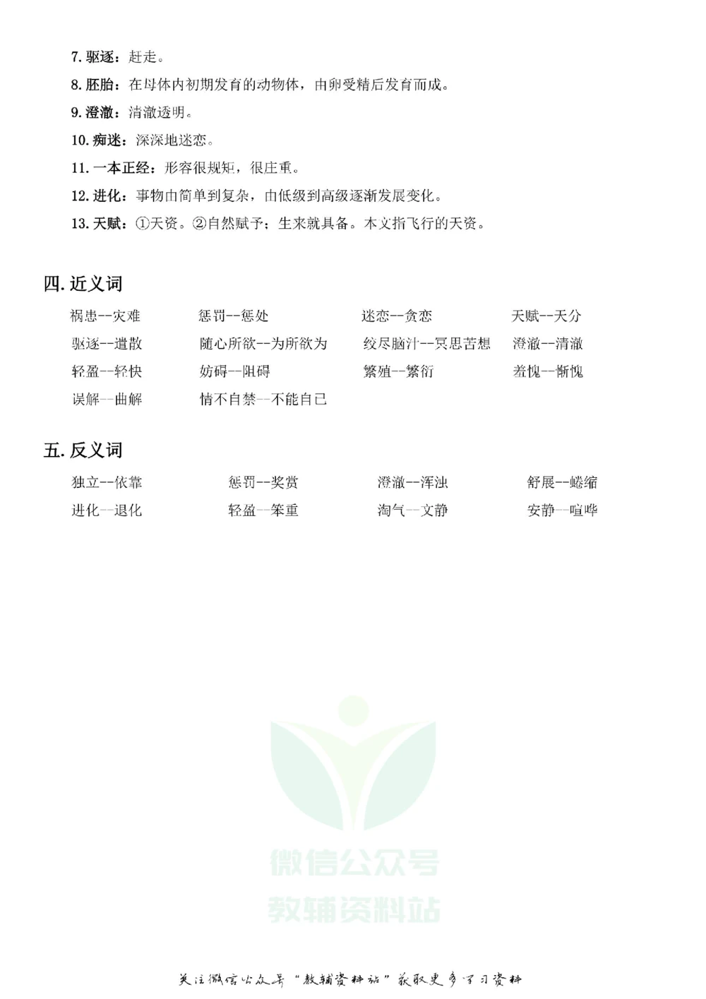 五年级下册语文部编版课堂笔记（飞翔版）_小学初中学霸笔记类资料汇总6.33GB_小学同步课堂笔记2.76GB_1~6年级全册语文部编版课堂笔记