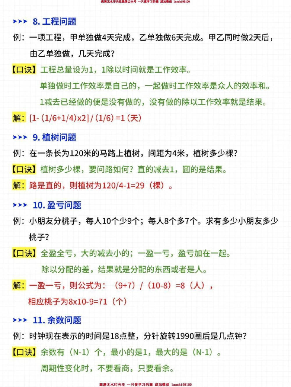 小学数学重点题型-用口诀快速搞定_2025抖音最火小学全科全年级资料大全集超完整版_小学数学VIP资源禁止外传