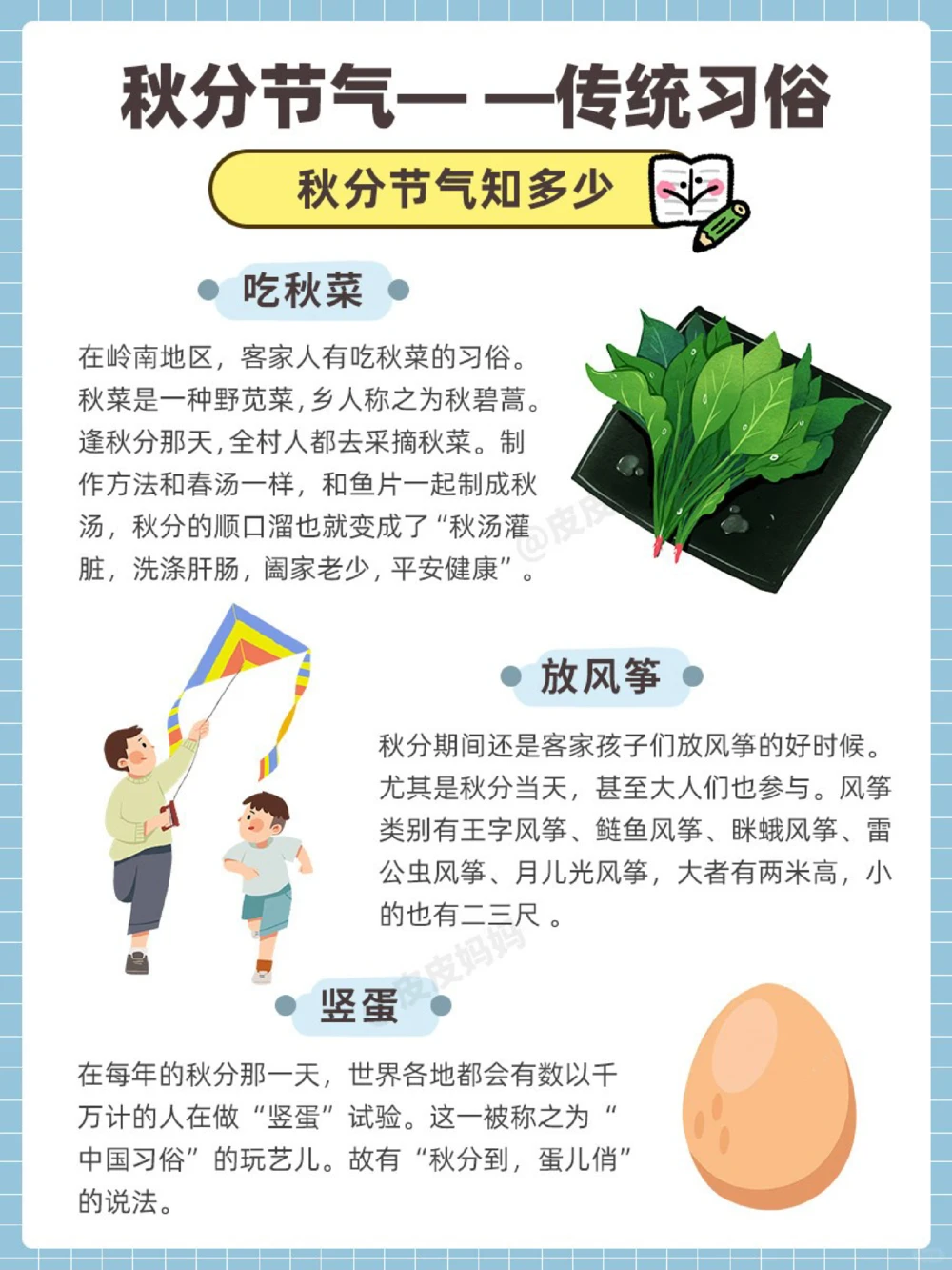 传统节气科普和孩子一起了解秋分小知识_中小学精品资料(高清可打印)_古文化大全集628份高清资料整理版