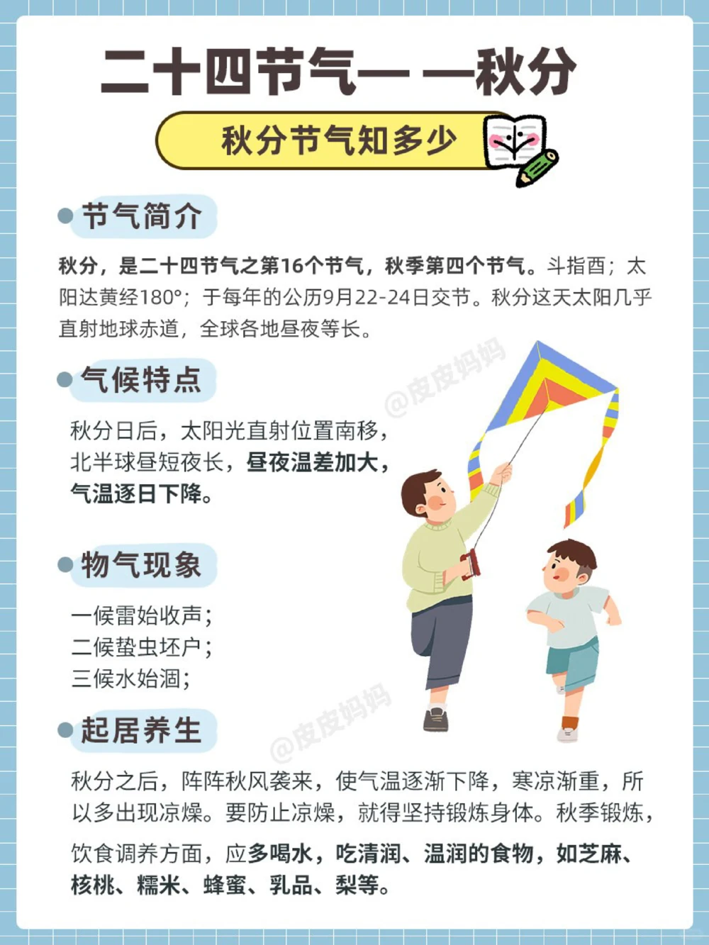 传统节气科普和孩子一起了解秋分小知识_中小学精品资料(高清可打印)_古文化大全集628份高清资料整理版