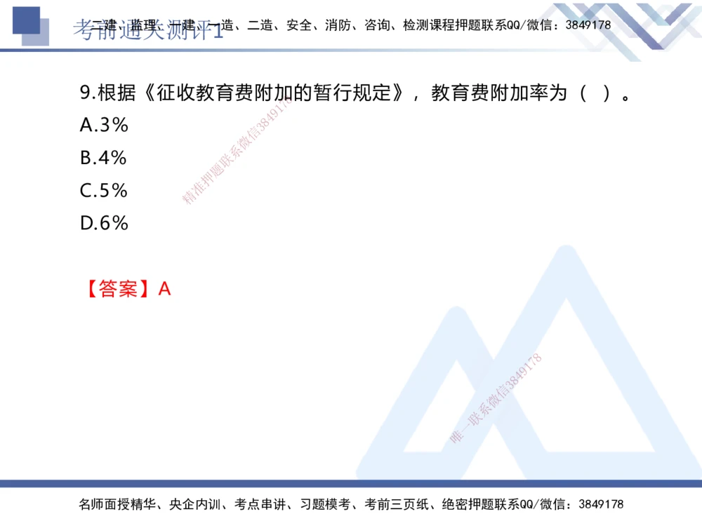 01.2025张峰-考前通关测评-法规1_2026年一建法规_2025年一建法规SVIP_04-冲刺串讲✿考点强化✿小灶集训_36-法规《考前通关测评》张峰HX_讲义