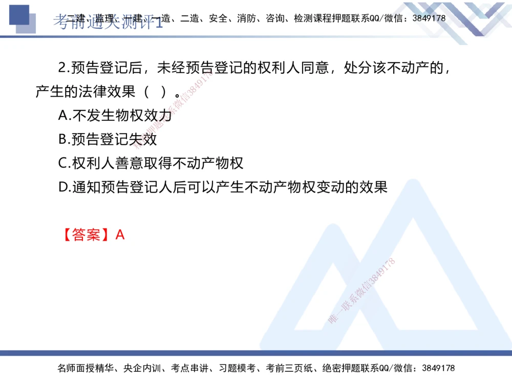 01.2025张峰-考前通关测评-法规1_2026年一建法规_2025年一建法规SVIP_04-冲刺串讲✿考点强化✿小灶集训_36-法规《考前通关测评》张峰HX_讲义