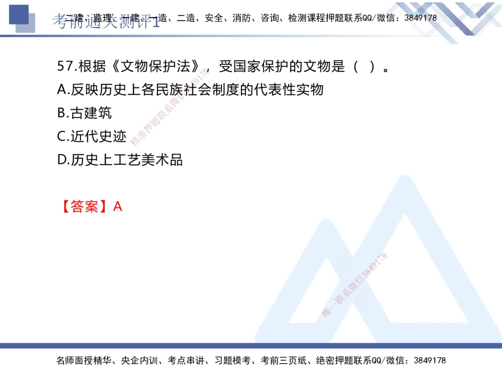 01.2025张峰-考前通关测评-法规1_2026年一建法规_2025年一建法规SVIP_04-冲刺串讲✿考点强化✿小灶集训_36-法规《考前通关测评》张峰HX_讲义
