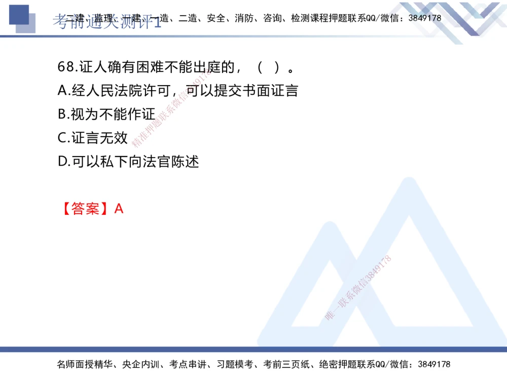 01.2025张峰-考前通关测评-法规1_2026年一建法规_2025年一建法规SVIP_04-冲刺串讲✿考点强化✿小灶集训_36-法规《考前通关测评》张峰HX_讲义