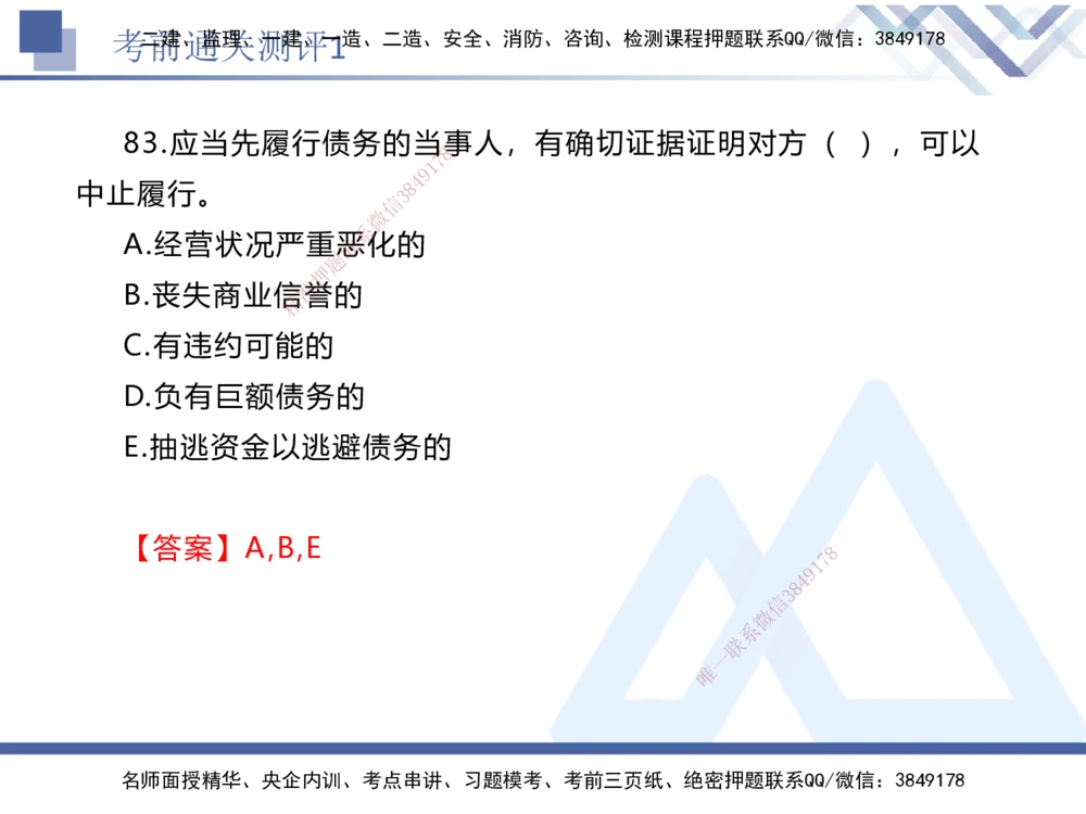 01.2025张峰-考前通关测评-法规1_2026年一建法规_2025年一建法规SVIP_04-冲刺串讲✿考点强化✿小灶集训_36-法规《考前通关测评》张峰HX_讲义