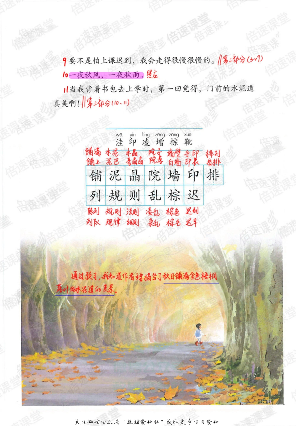 三年级上册语文部编版课堂笔记（倍速版）_小学初中学霸笔记类资料汇总6.33GB_小学同步课堂笔记2.76GB_1~6年级全册语文部编版课堂笔记