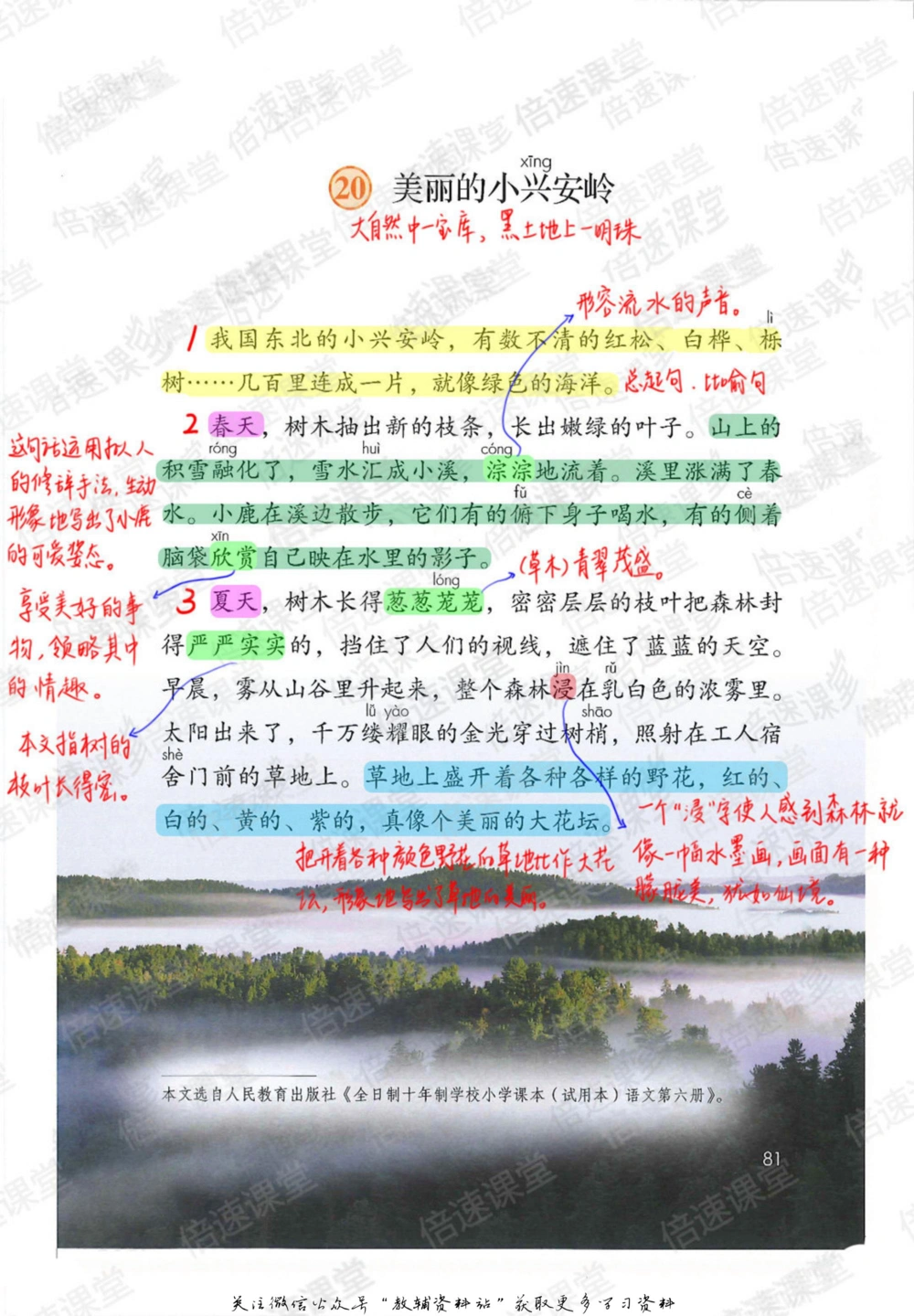 三年级上册语文部编版课堂笔记（倍速版）_小学初中学霸笔记类资料汇总6.33GB_小学同步课堂笔记2.76GB_1~6年级全册语文部编版课堂笔记