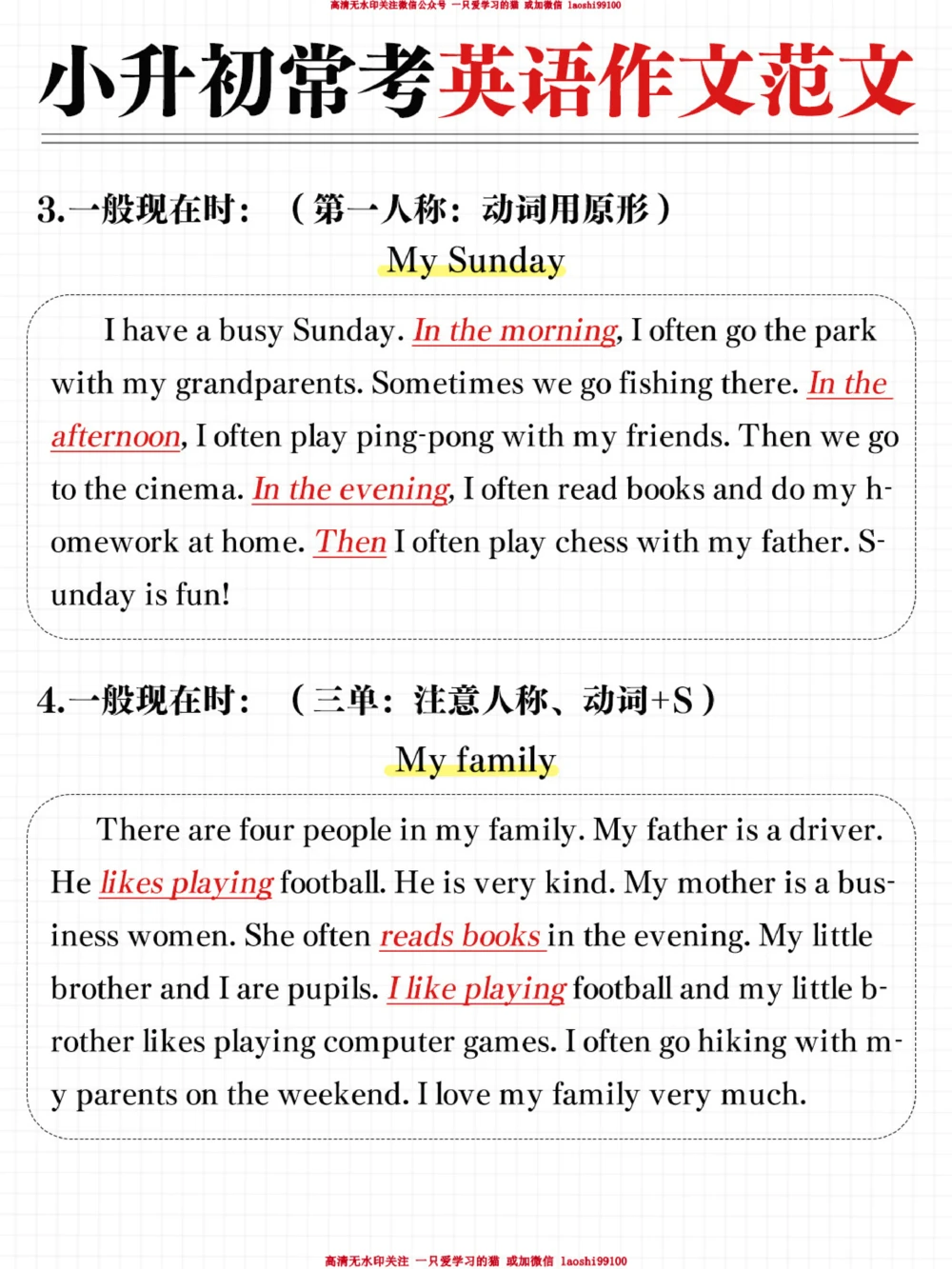 小升初英语常考的作文主题_2025抖音最火小学全科全年级资料大全集超完整版_小学英语VIP资源禁止外传