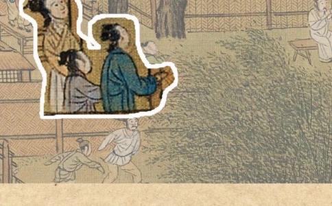 放大《清明上河图》②，她在做什么？_中小学精品资料(高清可打印)_古文化大全集628份高清资料整理版