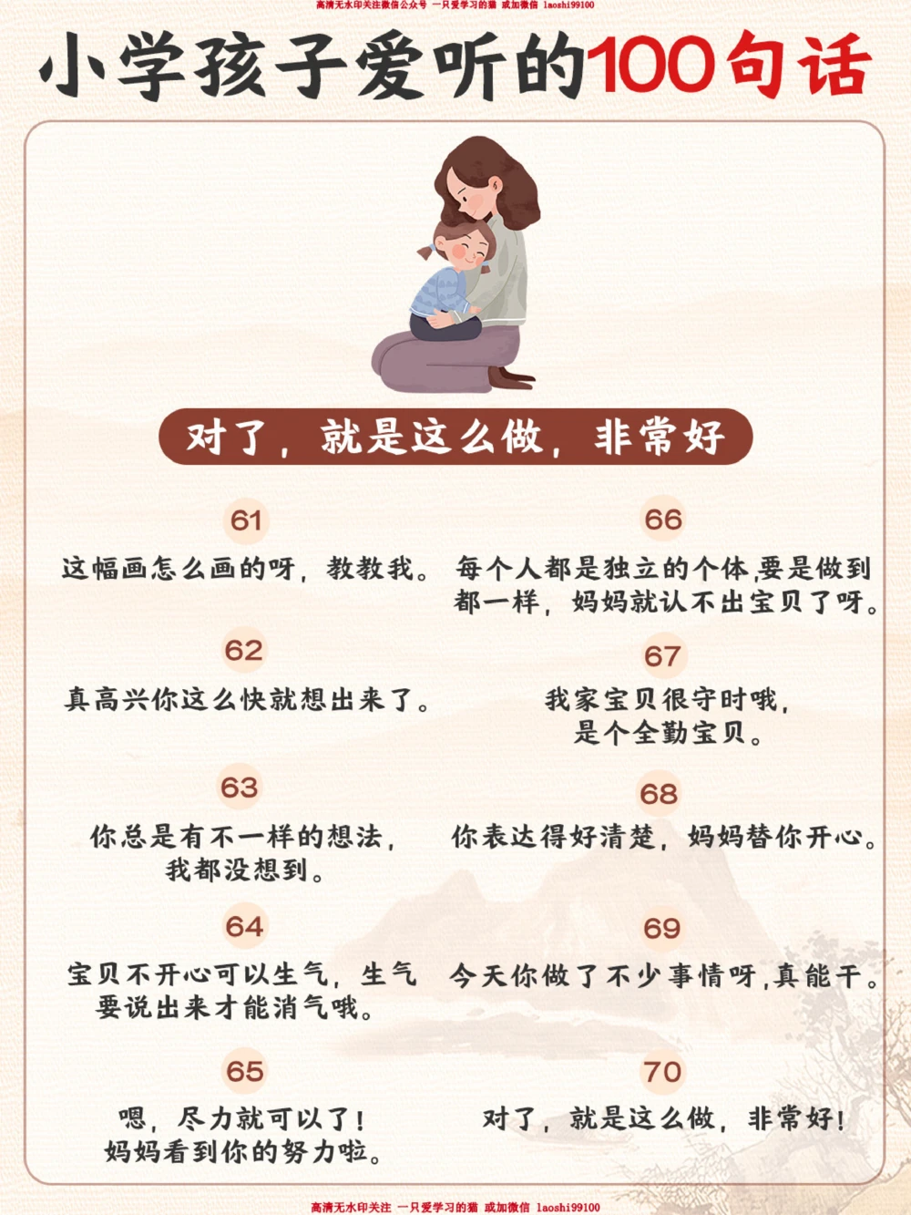 夸出孩子内驱力-小学孩子最爱听的100句话_2025抖音最火小学全科全年级资料大全集超完整版_家庭教育VIP资源禁止外传