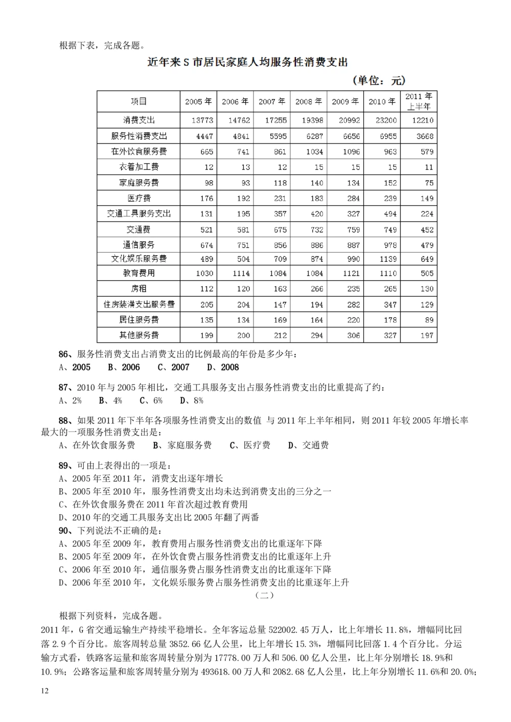 2012年广东公务员考试《行测》卷_各省考资料汇总_1、2026省考资料（持续更新中）_1、2026省考系统班课程（推荐先看）_1、2026系统班课程（先看）_2026广东省考980系统班_题目