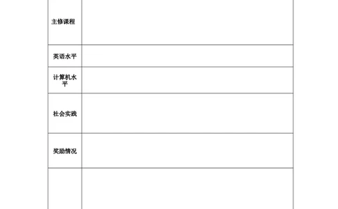 092.天空葵花_表格式_适用于应届生_1页式_无内容_有封面_26考研复试_考研复试资料合集26_考研经典面试系列（复试技巧调剂指导口语指导自我介绍导师模板）_简历模板大全