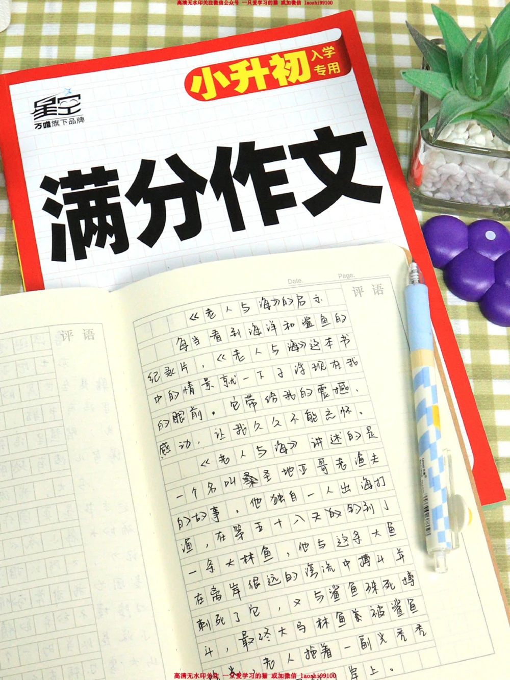 小学满分作文摘抄-《老人与海》读后感_2025抖音最火小学全科全年级资料大全集超完整版_小学作文VIP资源禁止外传