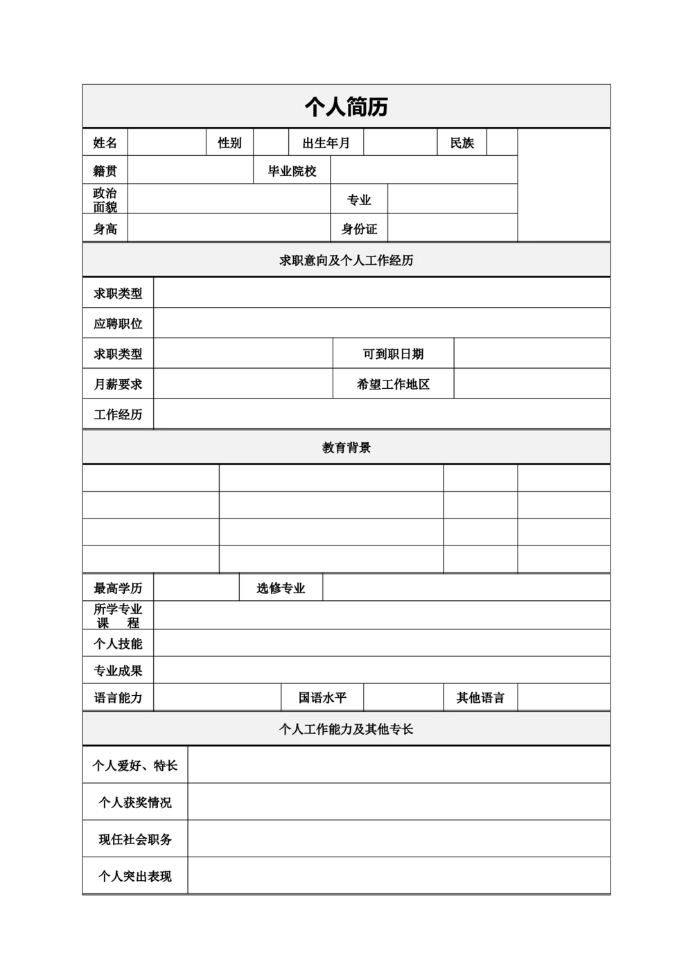 128.职场魔方_表格式_适用于应届生_2页式_无内容_有封面_26考研复试_10考研复试资料25_考研经典面试系列（复试技巧调剂指导口语指导自我介绍导师模板）_简历模板大全