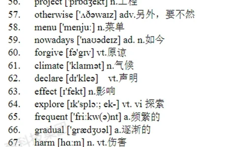 整理齐全了完形填空高频词电子版_中小学精品资料(高清可打印)_初中大全集高清资料整理版