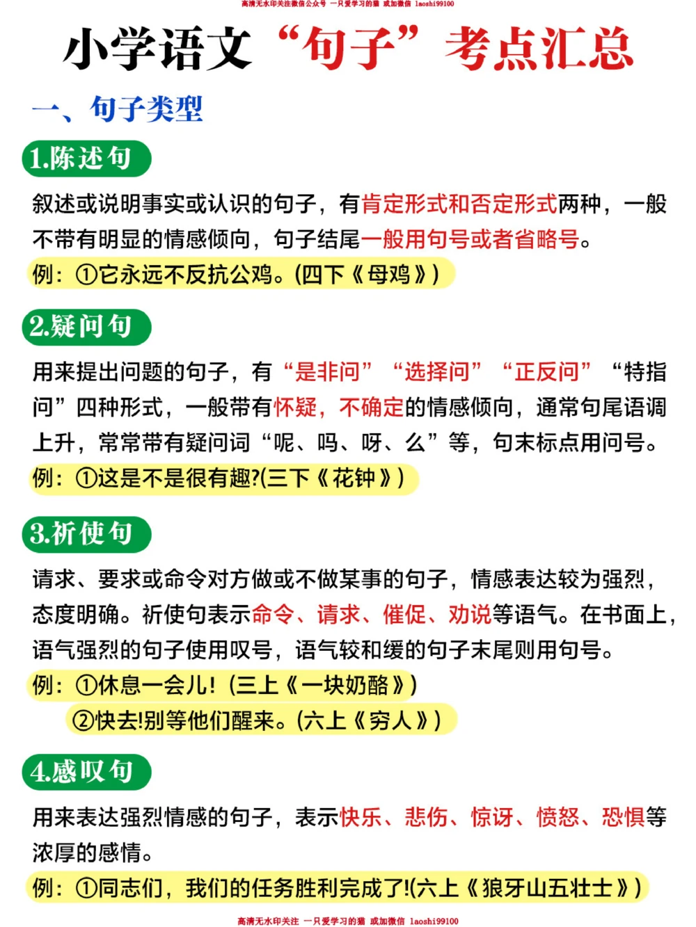小学语文-句子的相关考点汇总_2025抖音最火小学全科全年级资料大全集超完整版_小学语文VIP资源禁止外传
