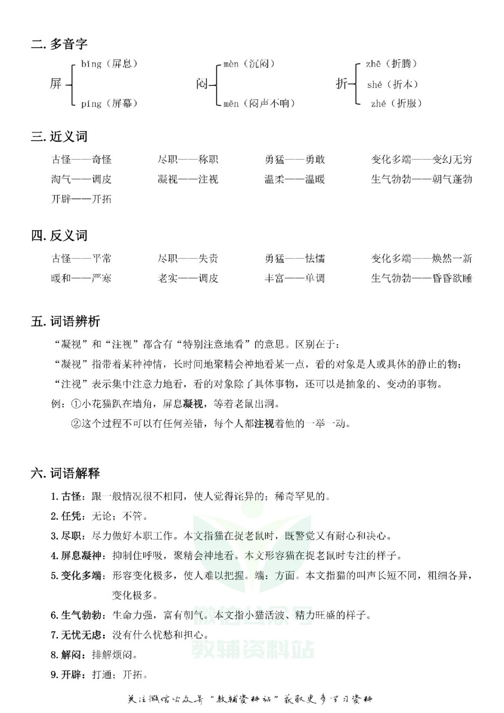 四年级下册语文部编版课堂笔记（飞翔版）_小学初中学霸笔记类资料汇总6.33GB_小学同步课堂笔记2.76GB_1~6年级全册语文部编版课堂笔记