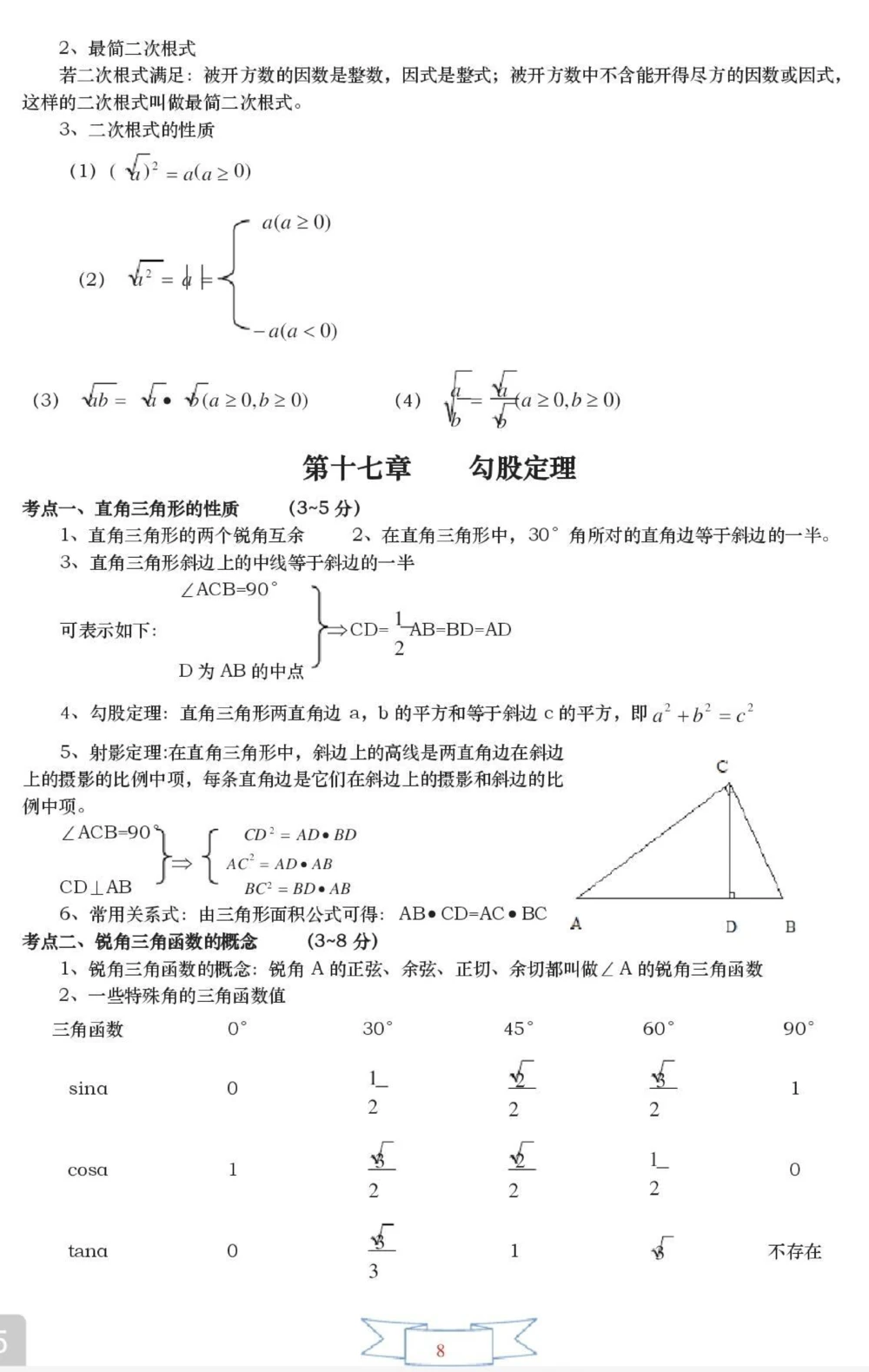初一到初三数学要考的都在这里了，都是重点，刷到这个就代表你的数学成绩要好起来了#数学#初中数学#知识点总结#图文伙伴计划#抖音图文来了_中小学精品资料(高清可打印)