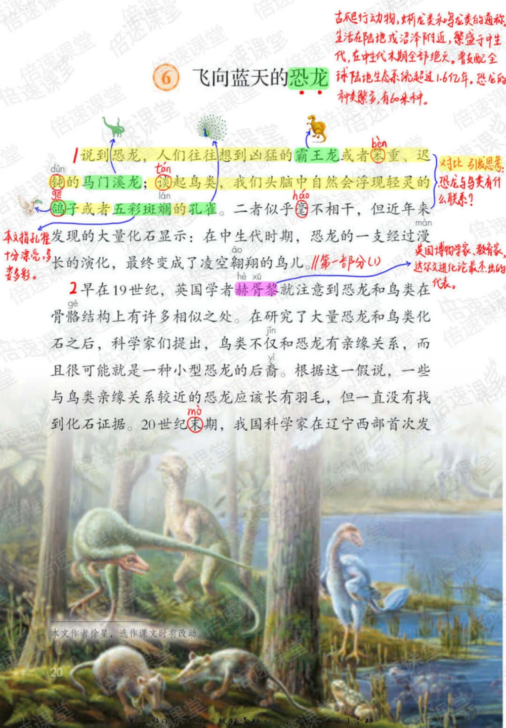 四年级下册语文部编版课堂笔记（倍速版）_小学初中学霸笔记类资料汇总6.33GB_小学同步课堂笔记2.76GB_1~6年级全册语文部编版课堂笔记